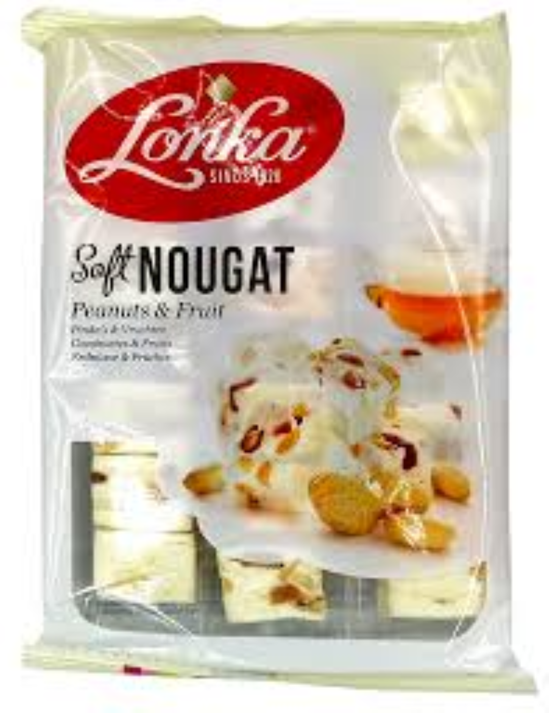 LONKA SOFT NOUGAT P/NUT & FRUIT 180G